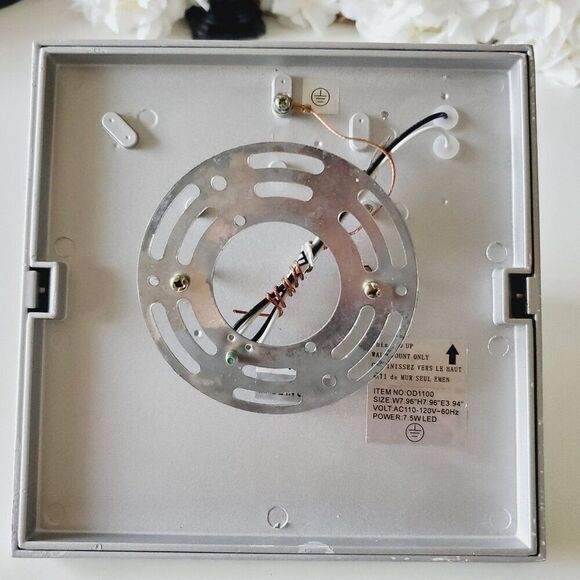 Elegant Furniture Lighting LDOD1100 Olympos 8 Inch Outdoor Wall Light, Silver - Picture 12 of 15